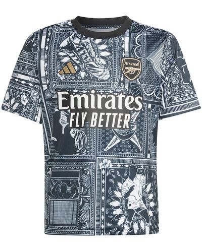 adidas Arsenal X Ian Wright Pre-match Shirt 2023/2024 - Blue