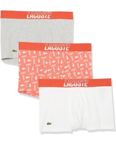 Lacoste 3-pack Regular Fit Boxer Shorts - Pink