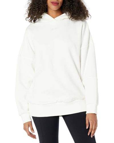 Reebok Lux Oversized Hoodie Sweatshirt - White