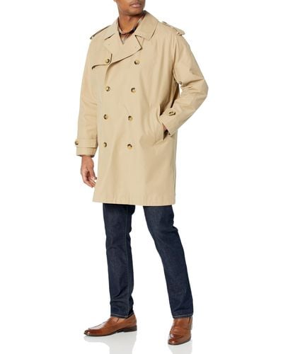 London Fog Double Breasted Trenchcoat - Natural