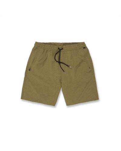 Volcom Regular Wreckpack 19" Packable Elastic Waist Hybrid Short - Green