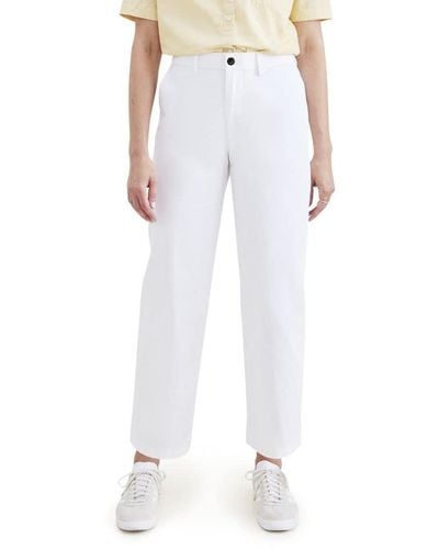 Dockers Straight Fit High Rise Weekend Chino Pants, - White