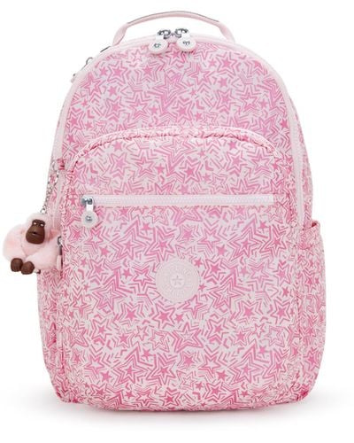 Kipling Seoul 15" Laptop Backpack - Pink
