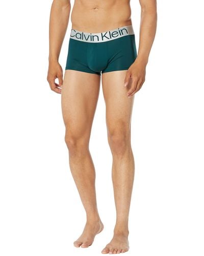 Calvin Klein Reconsidered Steel Micro 3-pack Low Rise Trunk - Blue