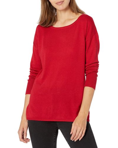 NYDJ Boat Neck Sweater - Red