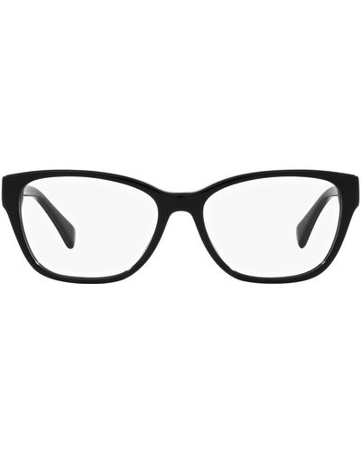 Ralph By Ralph Lauren Ra7150 Square Prescription Eyewear Frames - Black