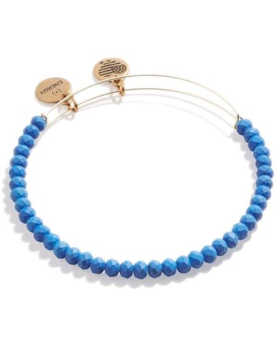 ALEX AND ANI Accents Beaded Expandable Bangle For - Blue