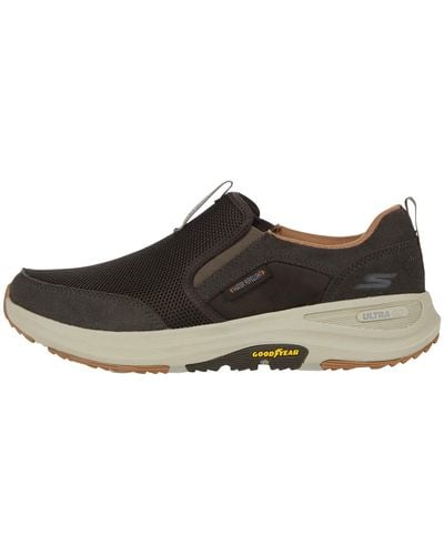 Skechers Go Walk Outdoor-athletic Slip-on Trail Hiking Shoes With Air Cooled Memory Foam - Black
