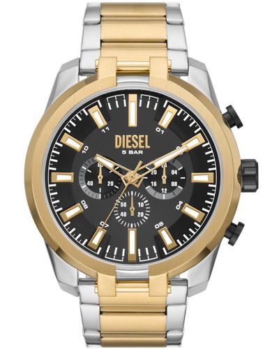 DIESEL 51mm Split Quartz Stainless Steel Chronograph Watch - Metallic