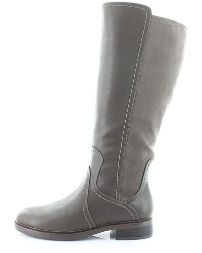 Lucky Brand Quenbe Riding Boot Fashion - Gray