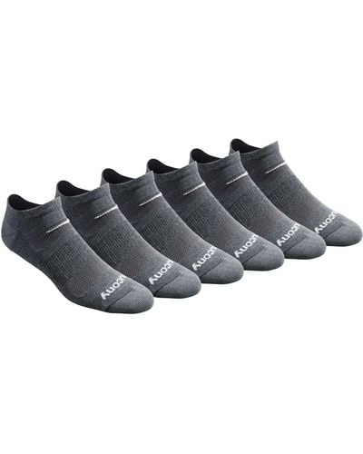 Saucony Multi-pack Mesh Ventilating Comfort Fit Performance No-show Socks - Multicolor