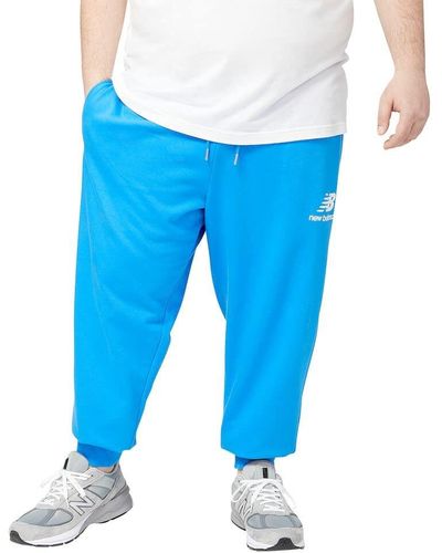 New Balance Essential Stacked Logo Sweatpants - Blue