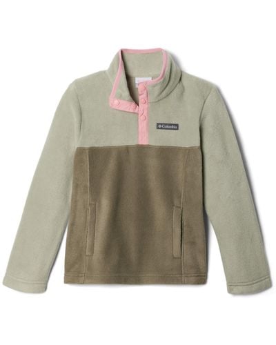 Columbia Youth Steens Mountain 1/4 Snap Fleece Pull-over - Green