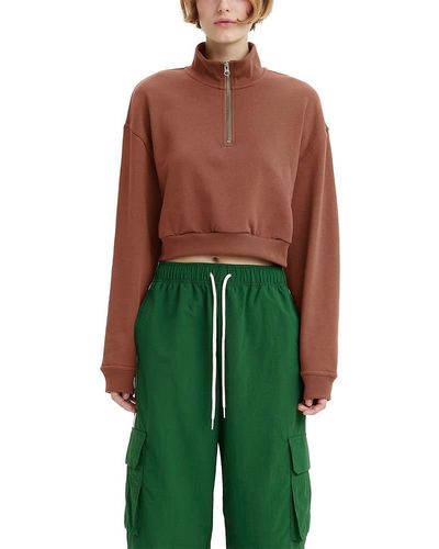 Levi's Cosmo 1/4" Zip Sweater, - Green