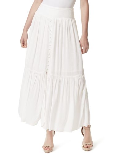 Jessica Simpson Plus Size Kelsie Split Hem Skirt - Natural