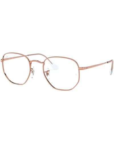 Ray-Ban Rx6448 Metal Rectangular Prescription Eyeglass Frames - Black