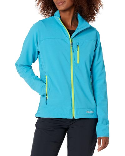 Marmot Tempo Jacket | Soft Shell Jacket For Mild Summer And Fall Weather Hiking And Backpacking - Blue