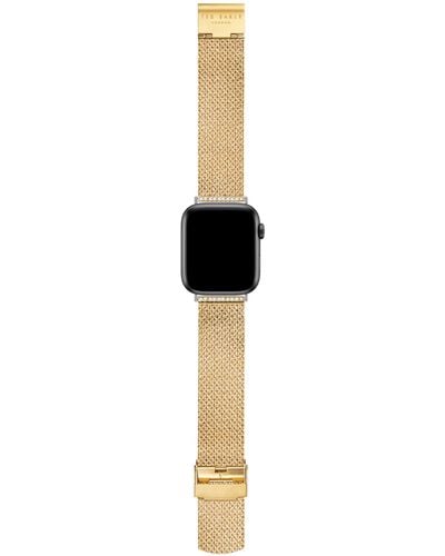 Ted Baker Yellow Gold Jewellery Mesh Band For Apple Watch® - Black