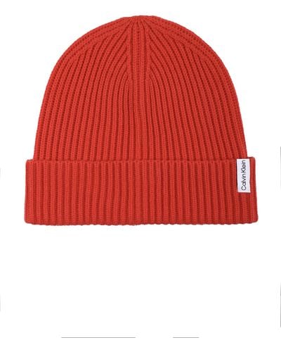 Calvin Klein Cuff Hat - Red