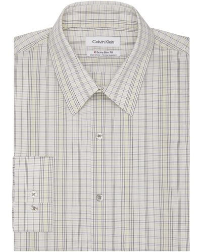 Calvin Klein Dress Shirt Extreme Slim Fit Stain Shield - Multicolor
