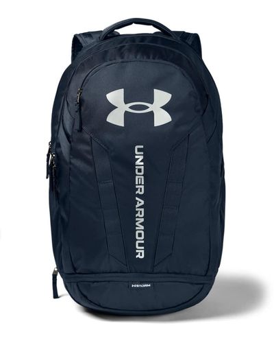 Under Armour Hustle 5.0 Backpack Navy/ Academy/ Silver - Blue