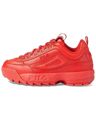 Fila Disruptor Ii Premium Comfortable Sneakers - Red