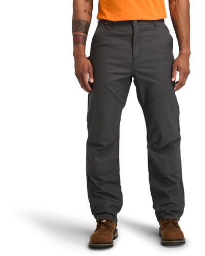 Timberland Gritman Flex Athletic Fit Double Front Utility Work Pant - Gray