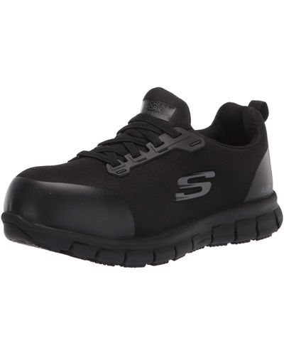 Skechers Work Sure Track Work Sneaker - Black