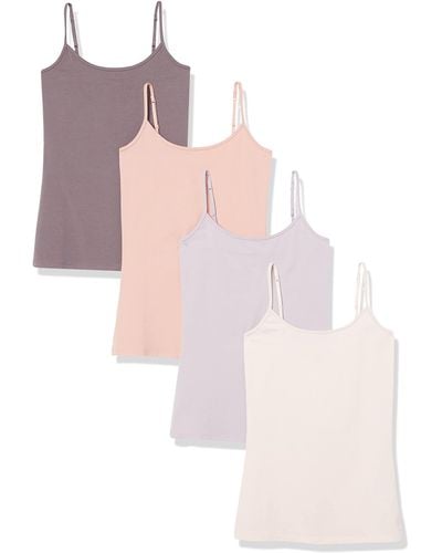 Amazon Essentials 4-Pack Camisole Blusa - Multicolore