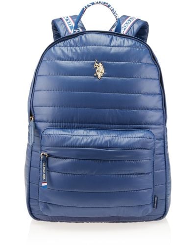 U.S. POLO ASSN. U.s Polo Assn. Nylon Quilted Backpack - Blue