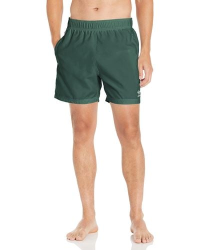 adidas Standard Adicolor Essentials Trefoil Swim Shorts - Green