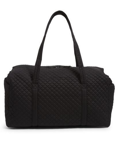 Vera Bradley Cotton Large Travel Duffel Bag - Black