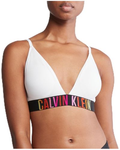 Calvin Klein Intense Power Lightly Lined Triangle Bralette - White