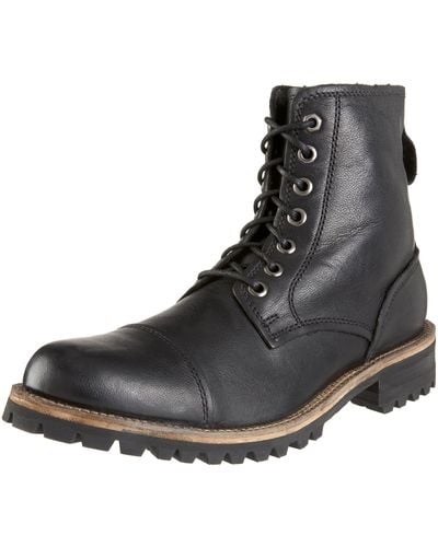 Cole Haan Snowden Lug Captoe Boot Tall Lace Bootblack9 M Us