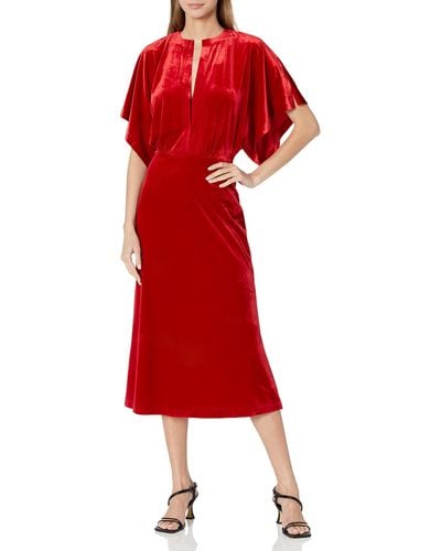 Norma Kamali Obie Dress To Midcalf - Red