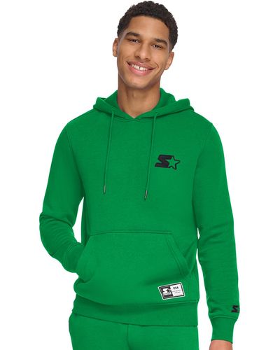 Starter Embroidered Jersey Lined Hoodie - Green