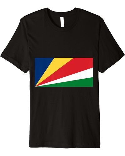 Seychelles Flag Of Premium T-shirt - Black