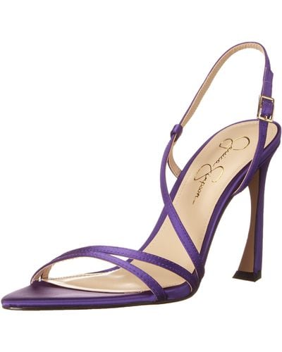 Jessica Simpson Pyine Strappy High Heel Sandal Heeled - Purple