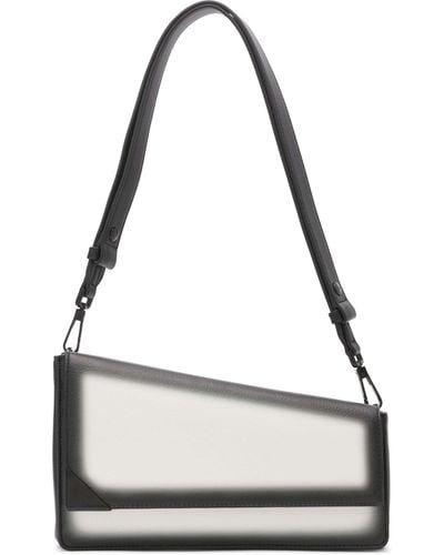 Calvin Klein Basalt Ombre Asymmetric Triple Compartment Convertible Shoulder Bag - Metallic