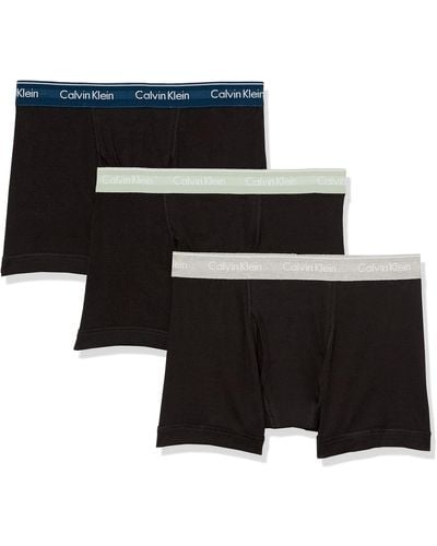 Calvin Klein Cotton 3-pack Trunk - Black