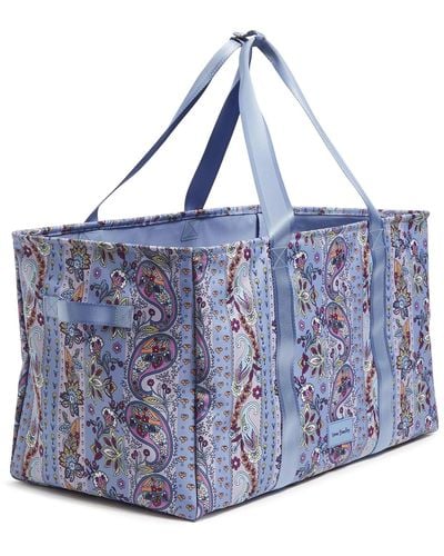 Vera Bradley Recycled Lighten Up Reactive Large Car Tote - Blue