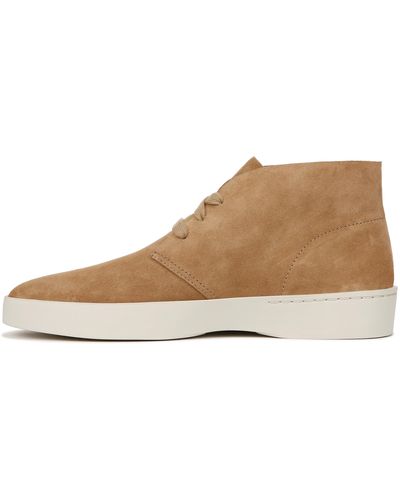 Vince S Pietmont High Top Lace Up Chukka Sneaker New Camel Tan Suede 9.5 M - Brown