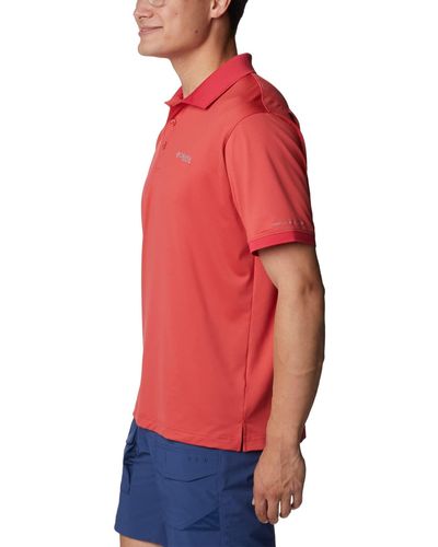 Columbia Tamiami Polo Hiking Shirt - Red