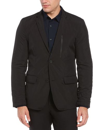 Perry Ellis Tall Quilted Reversible Jacket - Black