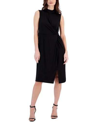 Anne Klein Harmony Midi Dress - Black
