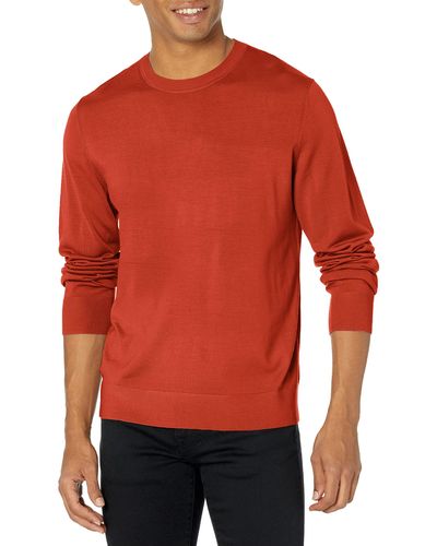 Theory Crew Neck Po.regal Wool - Red