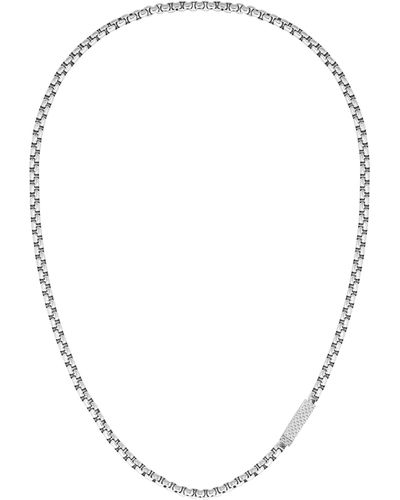 Lacoste 2040121 Jewelry L'essentiel Stainless Steel Chain Necklace Color: Silver - Metallic
