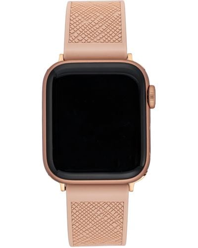 Anne Klein Blush Pink Silicone Band For Apple Watch