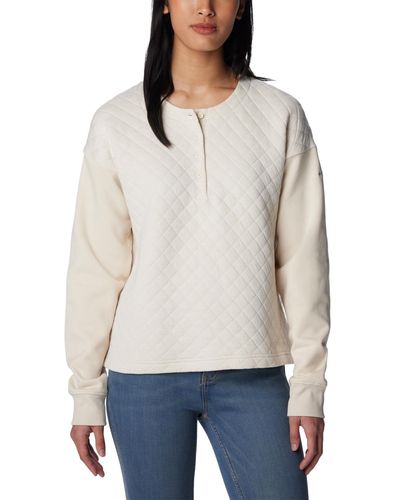 Columbia Hart Mountain Quilted Crew - White