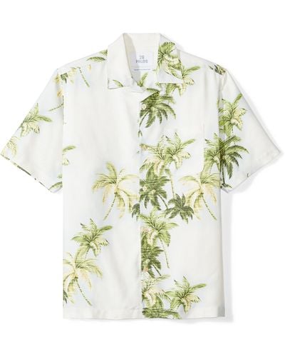 28 Palms Relaxed-fit 100% Silk Tropical Vacation Shirt - Multicolor